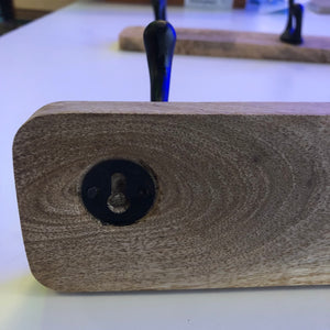 Perchero madera 3 ganchos