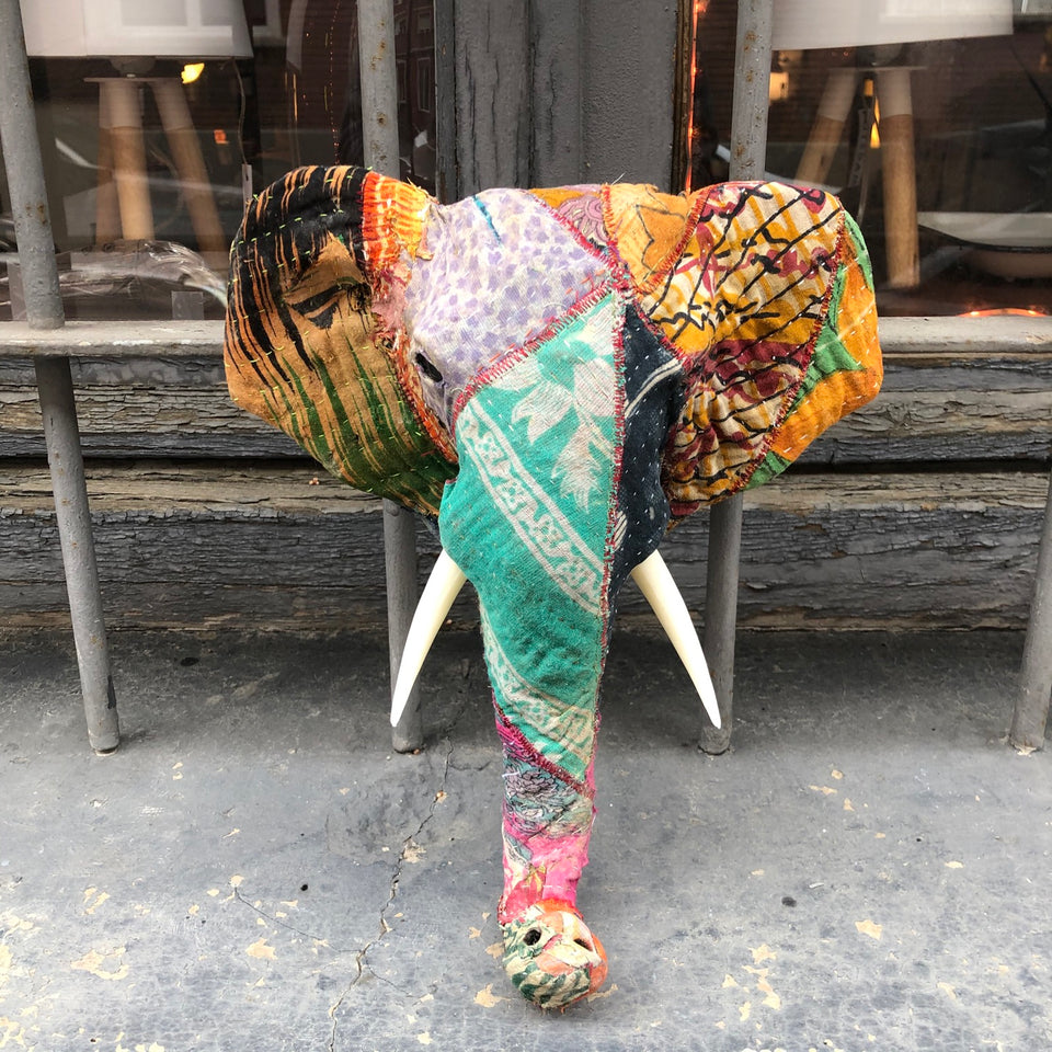 Cabeza elefante patchwork