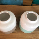 Jarrón cerámica verde