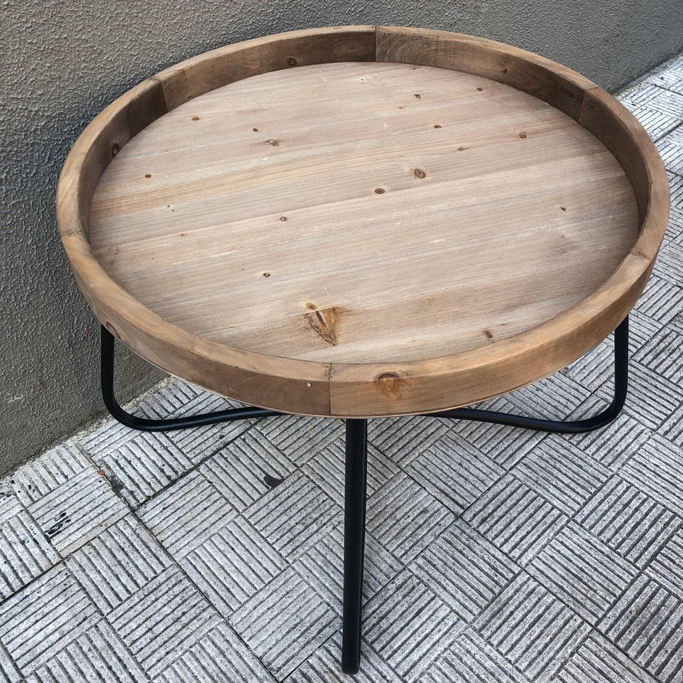 Mesa de centro con reborde