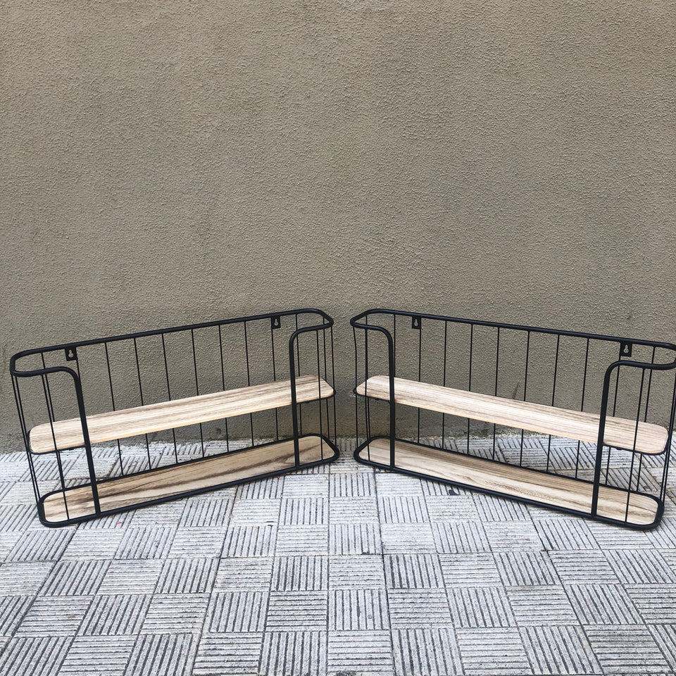 Estanteria de pared dos baldas