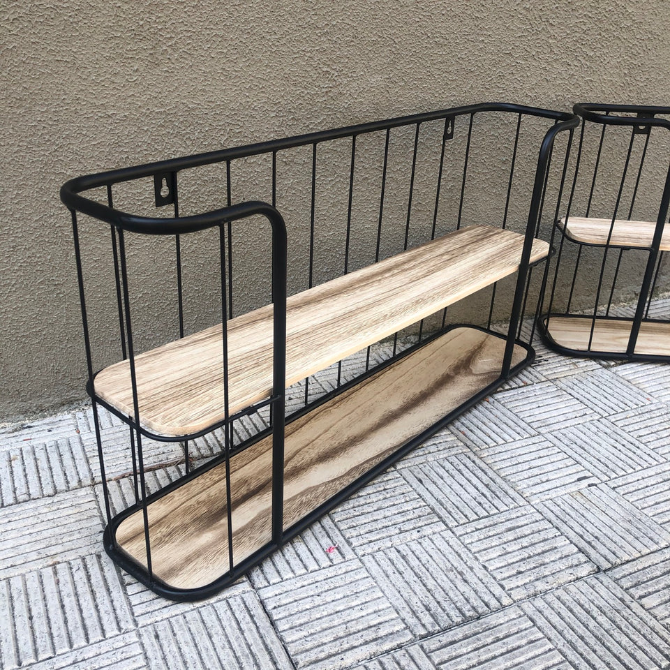 Estanteria de pared dos baldas